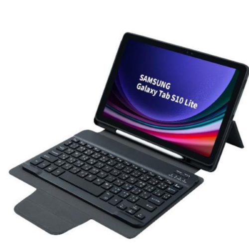 SAMSUNG GALAXY TAB S10 LITE/S10 FE DETACH BT KEYBOARD COVER CUSTODIA CON TASTIERA BLUETOOTH NERO
